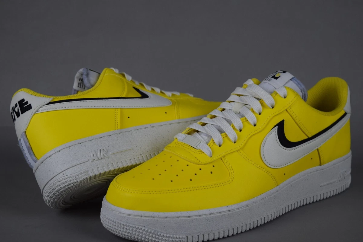 NIB Mens Nike Air Force 1 '07 LV8 Sneakers Yellow DO9786 700