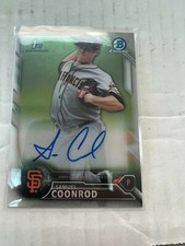 Samuel Coonrod 2016 Chrome 1st Bowman Auto Base Card #CPA-SC