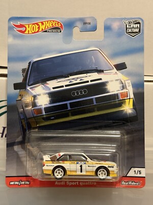 Hot Wheels Premium Car Culture Thrill Climbers Audi Sport Quattro 1/5