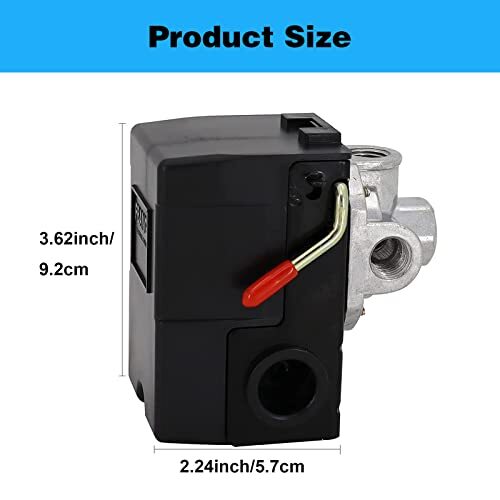 Heavy Duty Pressure Switch for Air Compressor 135-175 psi Four 4 Port 26 Amp - Picture 2 of 5