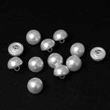 Bridal Pearl Plastic Button with Shank Back by 12-pcs, TR-12201