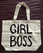GIRL BOSS By Color Bear USA Cotton Canvas Tote/Carryall NWT