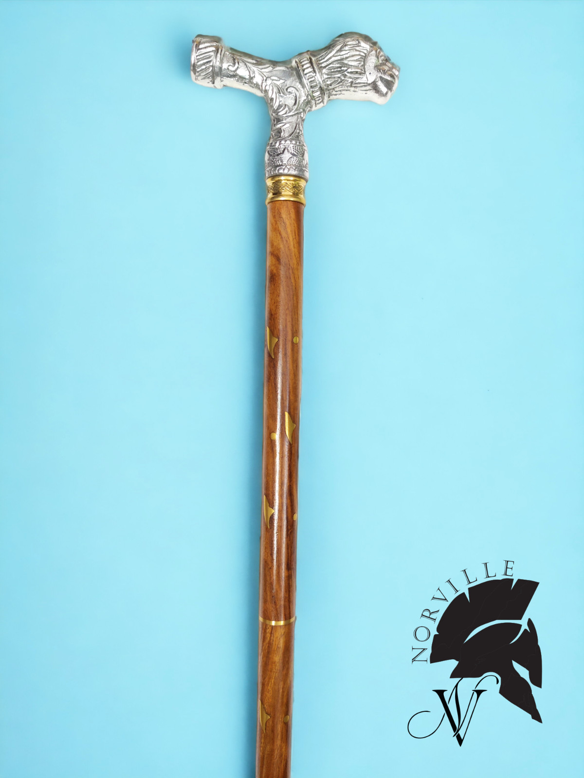 Löwengriff Gehstock Holzstock Geschenk für Vater Ehemann Alte Menschen Senioren