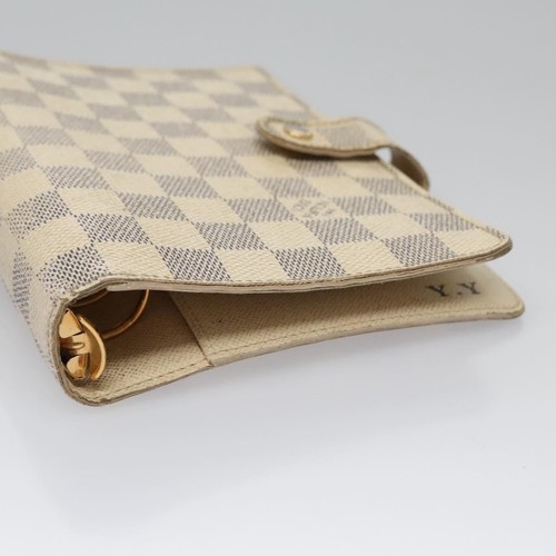 Auténtica cubierta planificadora de día Louis Vuitton Damier Azur Agenda MM R20707 LV BD009 - Imagen 7 de 24