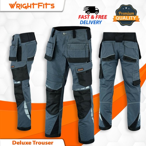 WrightFits Cargo Mens Work Trousers 