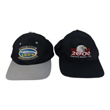 Vintage 1999 2000 Bike Week Hats Daytona Beach Florida Snapback