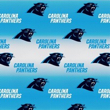 NFL Carolina Panthers Mini Dot 100 Quilt Cotton Fabric 58" BTY