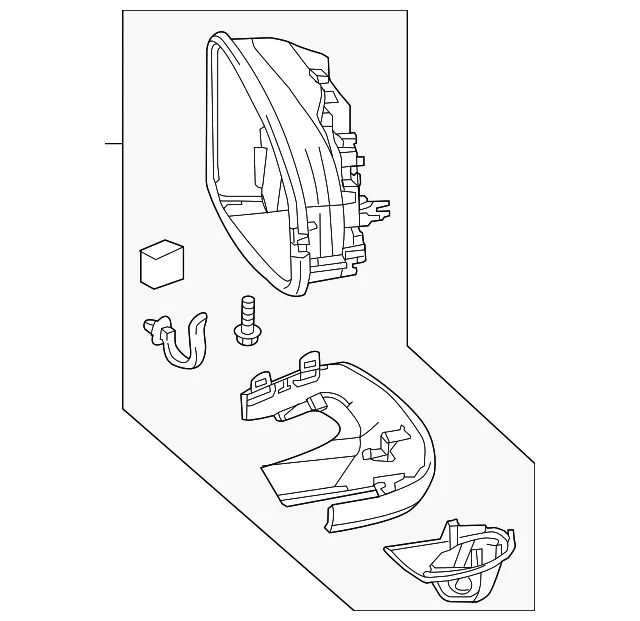 Carcasa de espejo para Honda Fit (N/P 76255T5RA01)