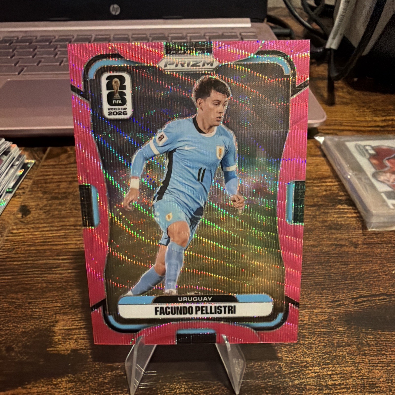 2026 Panini Prizm World Cup FACUNDO PELLISTRI #119 Pink Wave Parallel /45 JA278
