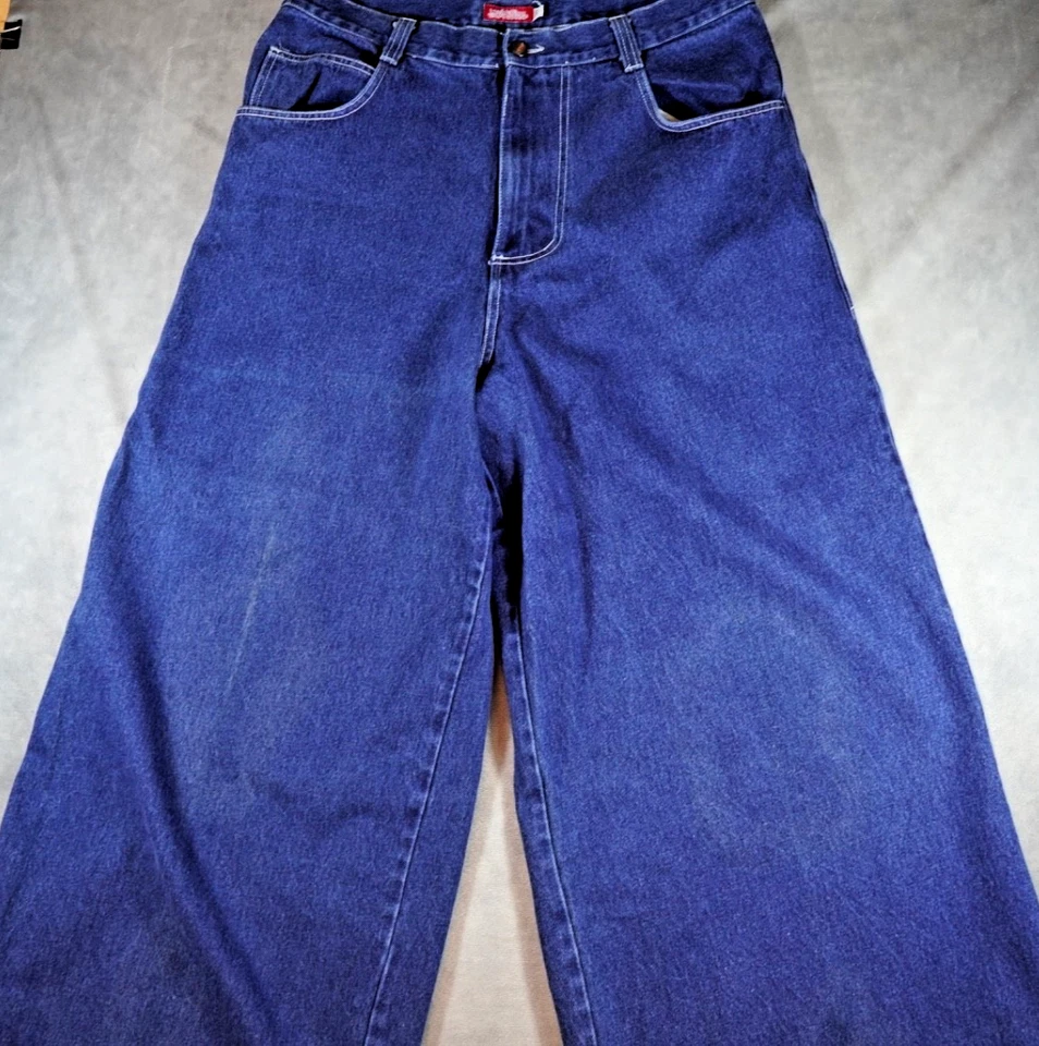 VTG GAT Cargo Pants Las Angeles 38W GYPSIES AND THIEVES 32" Leg Rave JNCO - Image 2 of 4