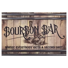 Bar Mats for Countertop Rustic Kitchen Accessories Roll Up Bartender Drink Ma...