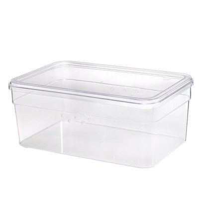 Clear Plastic Shoe Storage Box with Lid for One Pair Small Size Glossy Finish