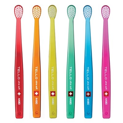 4480 Adult or Child Ultra Soft SwissToothbrush with Smaller Head for Gentle C...