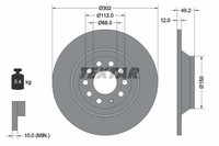 Textar 92132503 Bremsscheibe FüR Audi