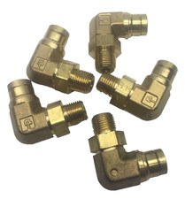 Lot of 5 PARKER  1/4" Swivel Male Elbow 90°