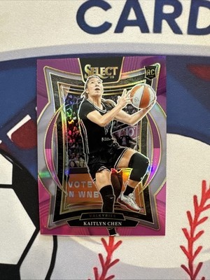 Kaitlyn Chen 2025 Panini WNBA Select Pink and Purple /99 Concourse Valkyries