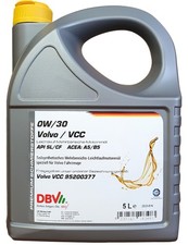 DBV 0W-30 für Volvo VCC A5/B5 Motoröl 5 Liter VCC 95200377 ACEA A5 B5 Motorenöl