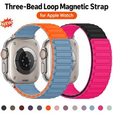 Magnetic Silicone Sport Band For Apple Watch 12 11 10 9 8 7 6 SE/Ultra 4/3 49mm