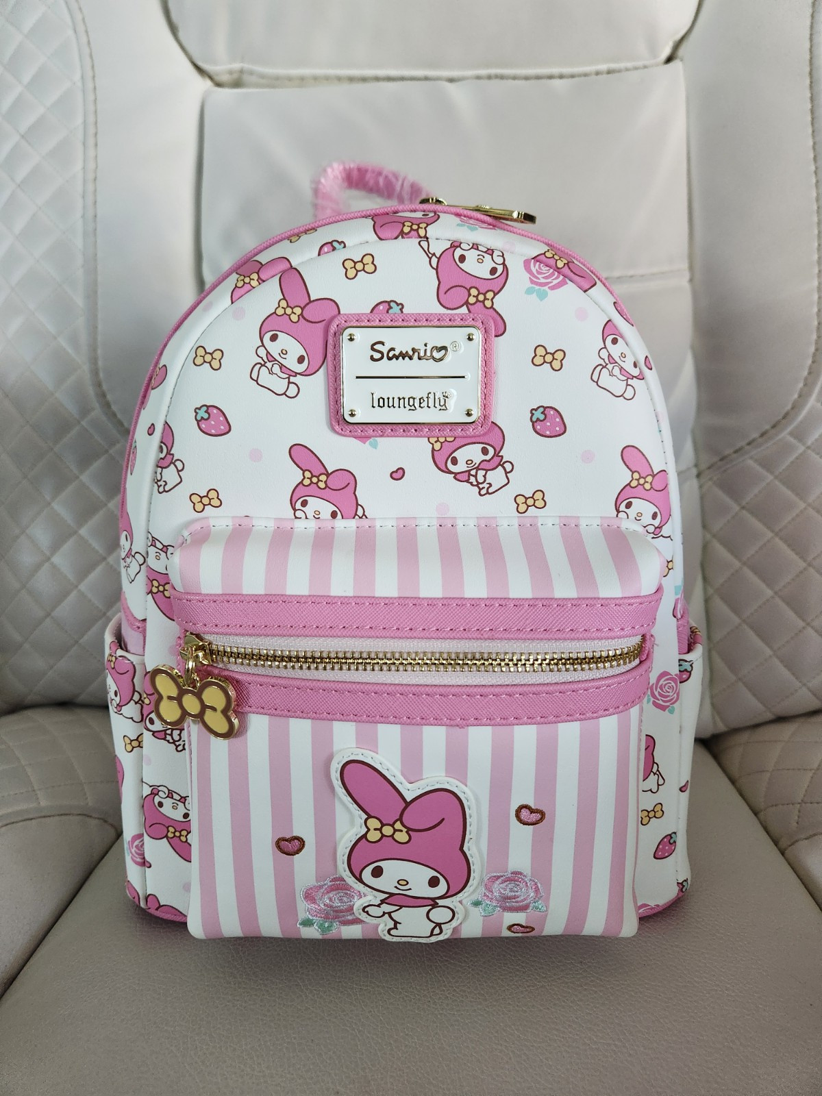 Loungefly My Melody Striped Mini Backpack Sanrio Allover Print