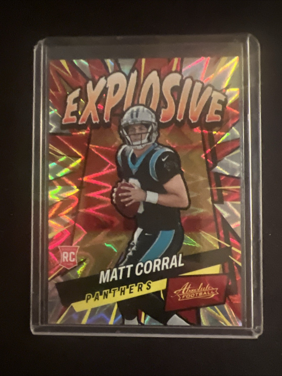 2022 Panini Absolute Football Explosive MATT CORRAL Rookie SSP #E37 Panthers