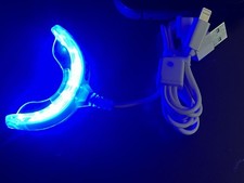 NEW replacement teeth whitening LED light tray - USB adapters fit iPhone/Android
