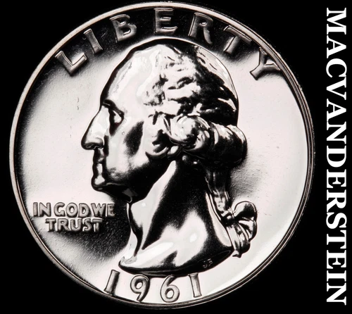 1961 Silver Washington Quarter-Choice Gem Proof Lustrous No Reserve #i1190