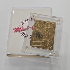 1984 TOPPS HIGHLAND MINT STEVE YZERMAN BRONZE CARD #/2500