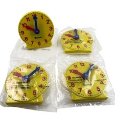 Learning Resources Clocks 4" Geared Mini Clocks, Teachers Tool Homeschool Lot