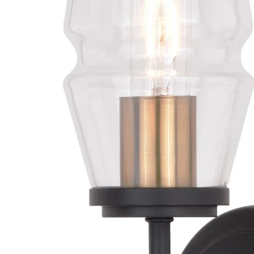 Vaxcel Lighting W0391 Warren 16" Tall Bathroom Sconce - Black - Picture 5 of 8