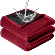 Waterproof Blanket - Travel Blankets Stain Proof, Absorbent, Leakproof, Rever...