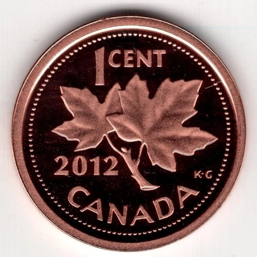2012 Canada Small Cent — photo from the most recent tracked eBay sale
