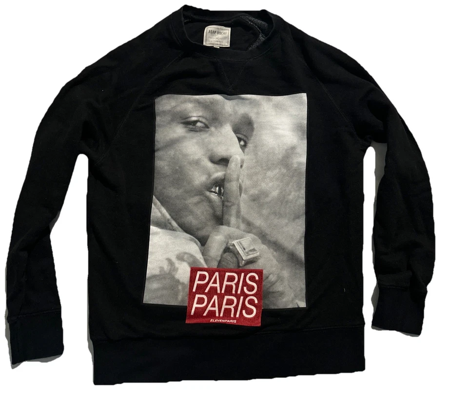 SWEATER HOMME ELEVEN PARIS COLLECTION ASAP ROCKY TAILLE MEDIUM NOIR - Photo 1/4