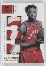 2017-18 Panini Encased Rookie Triple Jerseys Prime 7/10 OG Anunoby #RT-OG 0c3