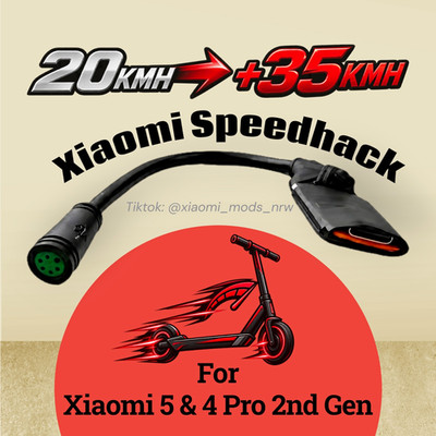 XIAOMI TUNING ADAPTER | 5 & 4 Pro 2nd Gen | bis 35 km/h