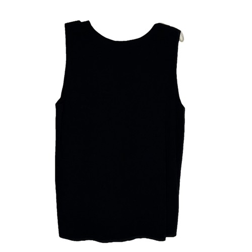 Suéter sin mangas Chico's talla 3 negro ligero cuello en V X-grande para mujer - Imagen 4 de 5