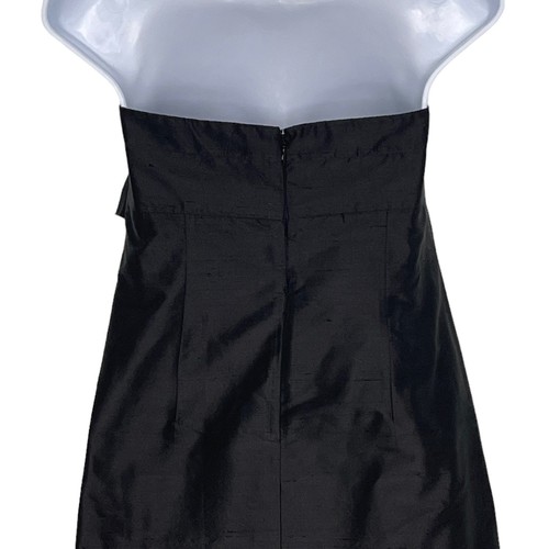 A Pea in the Pod MATERNITY Silk Strapless Maxi Dress Small Black - Picture 4 of 7