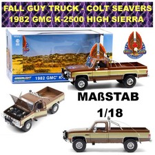 Greenlight GMC K-2500 Sierra Grande Wideside – 1982 – Échelle 1/18 – Marron/blanc – Modèle Métallique Collection
