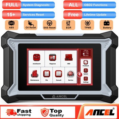 ANCEL OBD2 Full Systems Fault Scan Tool Car ABS SRS TPMS Diagnostic Reset Tool