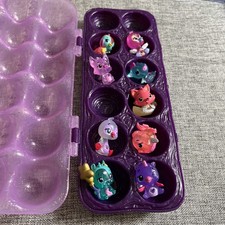 Hatchimals CollEGGtibles 9 Pack  Purple Egg Carton Glitter Figures: Pink Fox