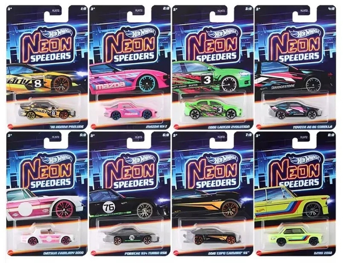 やま Hot Wheels Neon Speeders 等計55台セット Hot Wheels Track Set, Neon Speeders Skyscraper Speed Circuit