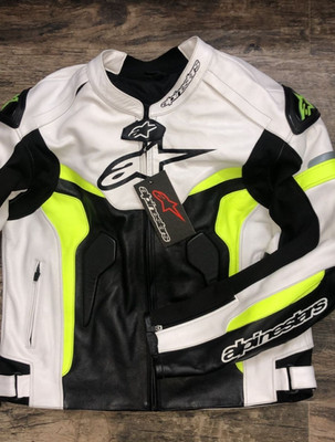 Alpinestars Cowhide Leather Jacket Biker's Racing Motorbike Jacket  ALL SIZE