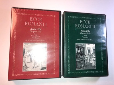 Ecce Romani I-II Chapters 1-54 ~ 2nd, 3rd Edition Audio CD I New & II Very Good