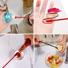 Silicone Mini Spatula Jar Scraper Scoop Tip Long Double Headed Cosmetic Spoon