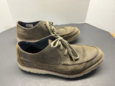Clark's Men's Vargo Vibe Dark Olive Leather Sz 11.5