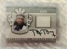 Bjorn Borg Autograph Sport Kings Tennis HOF Relic Card