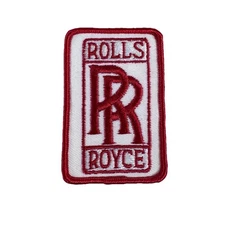 FABULOUS VINTAGE STYLE ROLLS ROYCE EMBROIDERED IRON-ON PATCH