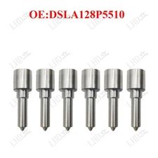 6 Pcs Syringe Tip DSLA128P5510 For Komatsu PC220LC-8 HITACHI QSB 4.5 6.7