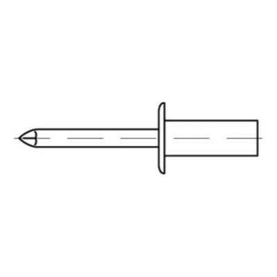 Reyher  CAP-Blindniete Alu/A2 4,8x8 (500 Stück)