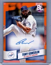 2024 Topps Big League #BEO-TG Tony Gonsolin Base Electric Orange Autographs
