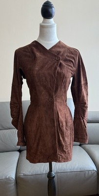 NEW DEMETRA soft suede women s JACKET w/ Long Sleeve sz S/4-6- 40 ITALY